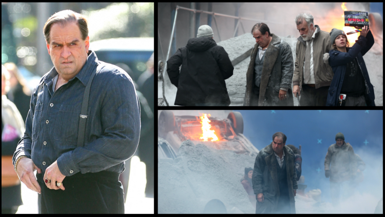 Nouvelles photos explosives du tournage de la série Le Pingouin, avec Colin Farrell