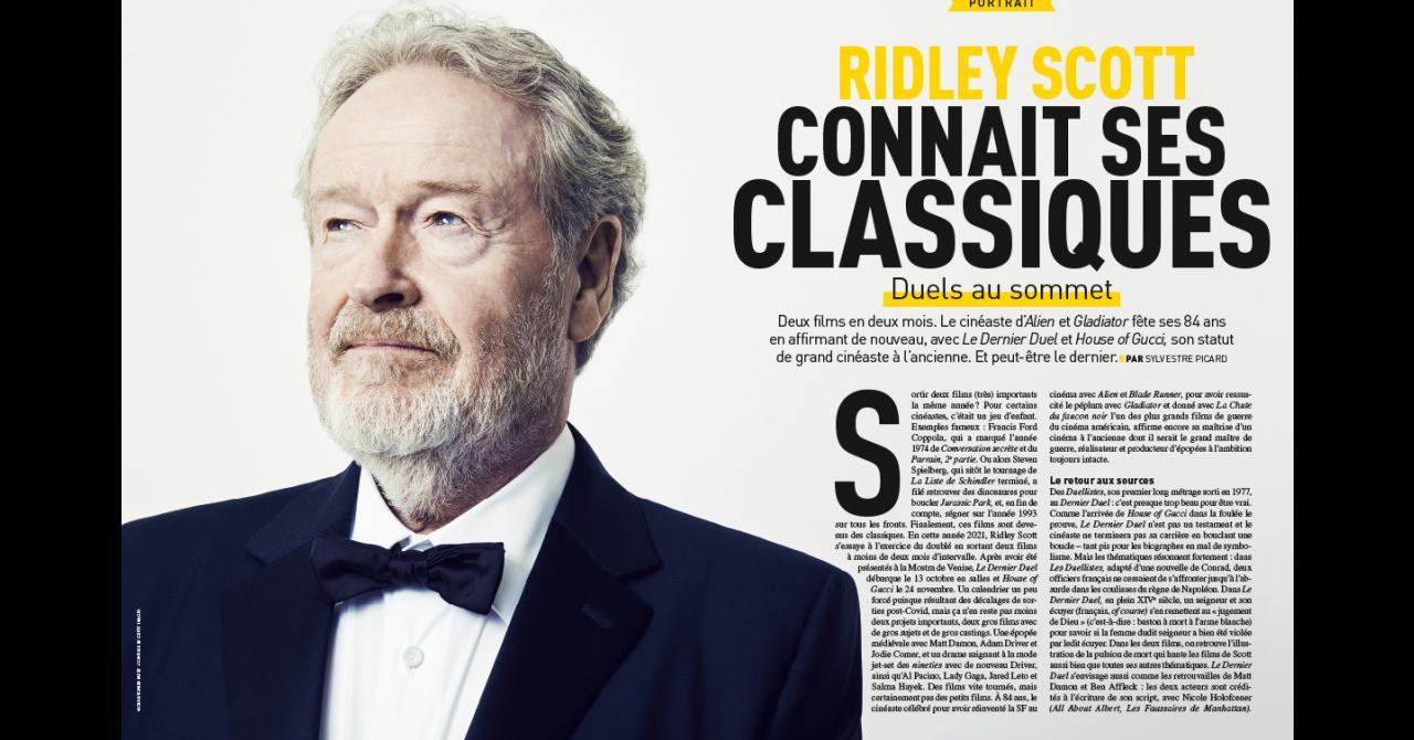 Première n°522 : Portrait de Ridley Scott