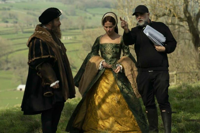 Jude Law et Alicia Vikander sur le tournage, Le Jeu de la Reine de Karim Aïnouz